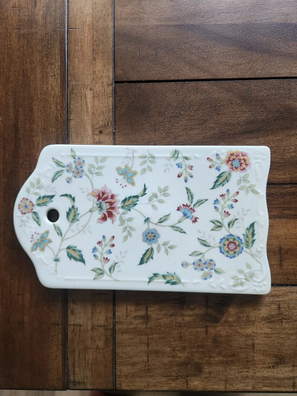 Vintage Andrea by Sadek Buckingham Floral Porcelain Cheese Board Japan